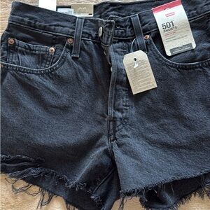 Levi's Women's Black Jean Shorts
